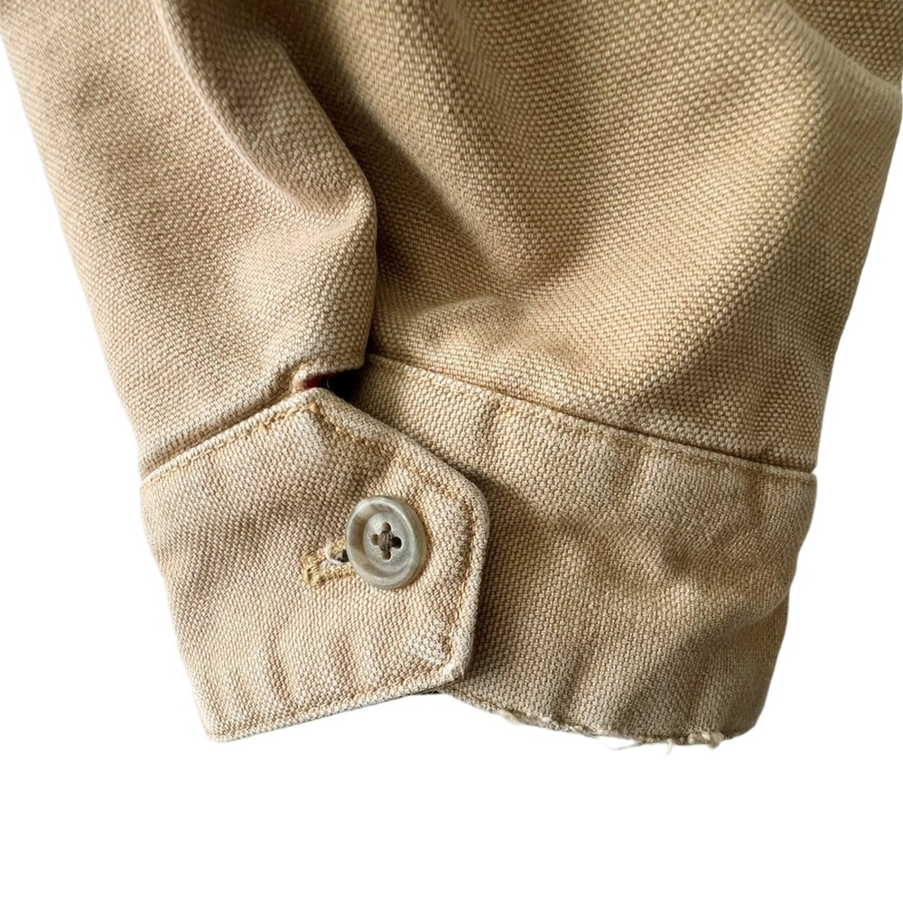 Polo Ralph Lauren Flannel Lined Insulated Canvas Harrington Jacket | LARGE - Picture 8 of 13